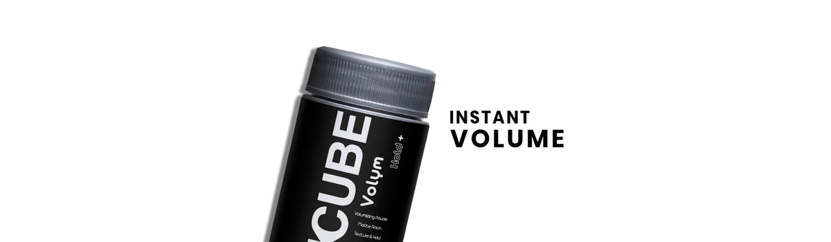 KCUBE VOLYM Texture Powder banner - natural volumizing hair styling powder for men in Pakistan